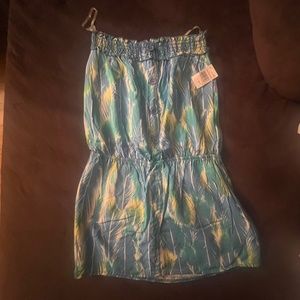 Strapless Multi Colored Top